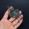 Malachite Pendant, 999 Copper Wire Wrapped Pendant Jewelry. Gift For Women Handmade Pendant Gemstone Jewelry