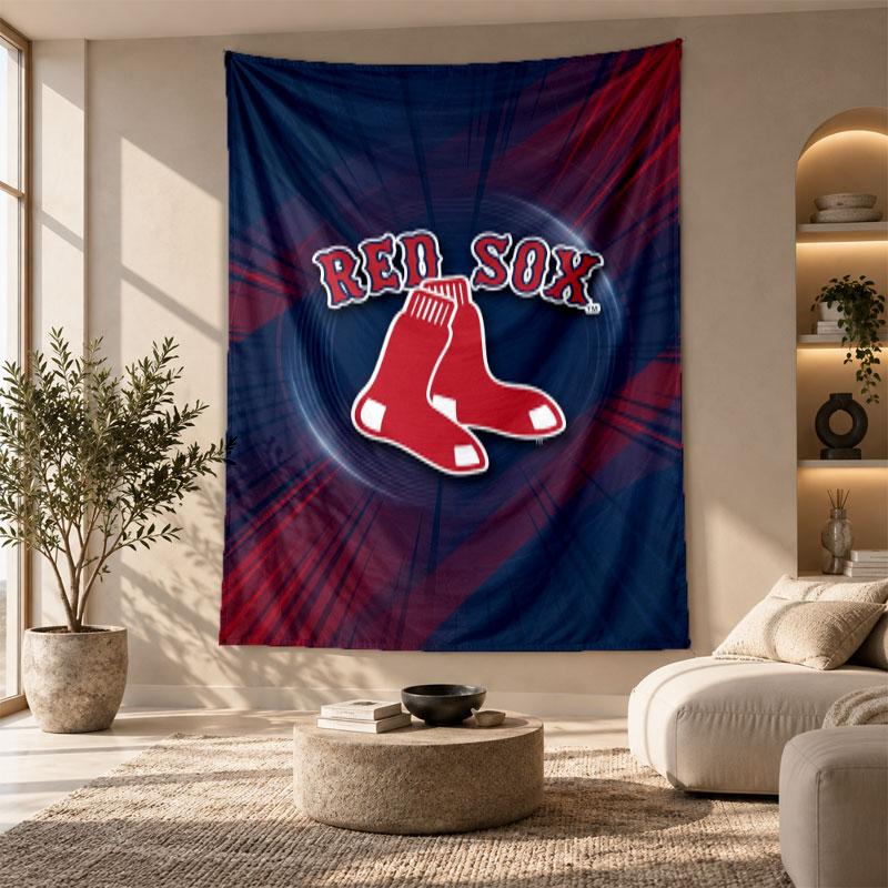 Decorative Tapestry,Boston Red Sox Printed Wall Art, Lightweight Wall Hanging For Bedroom Background