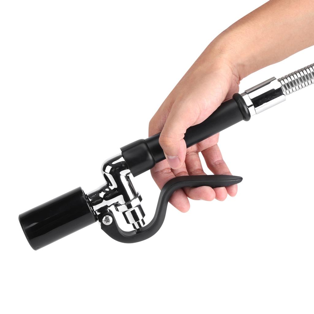 High Pressure Flexible Hose, Commercial Kitchen Hotel Rinse Spray Faucet Tap Sprayer with Large Ar for Food Service