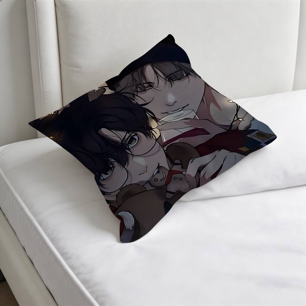 LLost In The CCloud Manga Quadratische Kissenhülle Weiche Dekorative Überwurf-Kissenhülle für Zuhause Sofa Bett