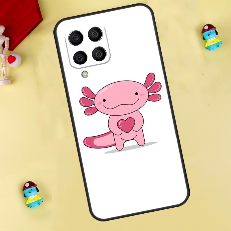 Cute Animal Axolotl Case For Samsung Galaxy M33 M15 M55 M31 M13 M12 M14 M06 M16 M36 M56 M53 M32 M52 M35 M34 M54
