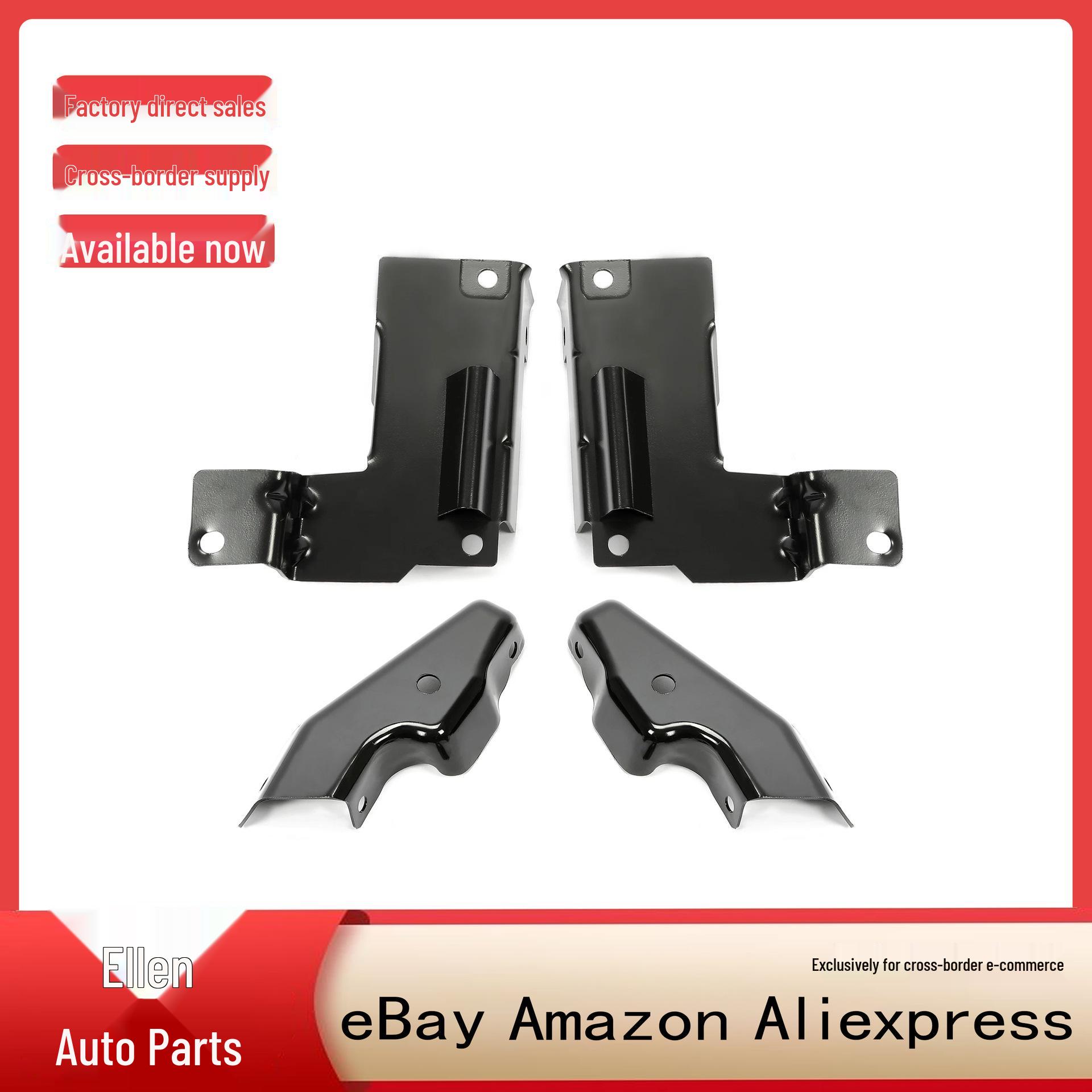 4-Piece Steel Front Bumper Brackets for 2003-2006 Silverado 1500-3500 Alan