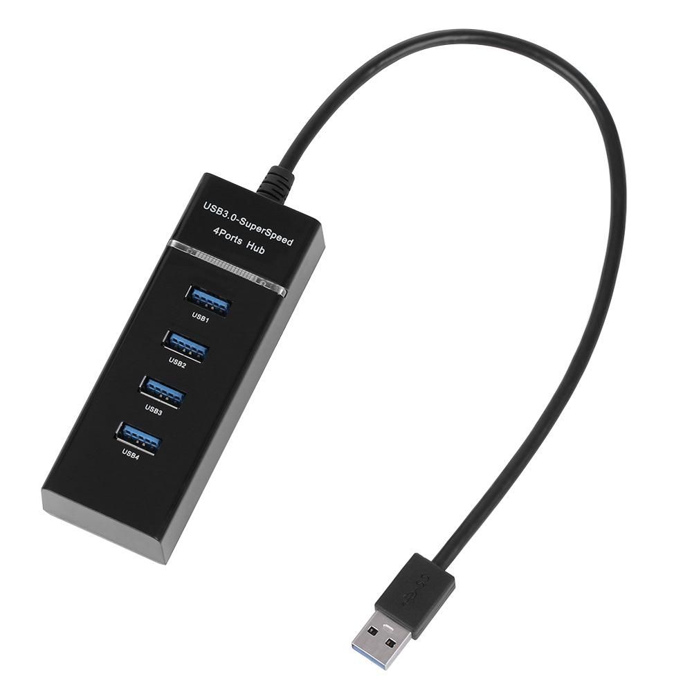 Adaptor extern de mare viteză pentru laptop, 5Gbps, splitter și expansor cu 4 porturi, USB 3.0 Hub