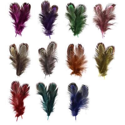 100pcs/pack Fly Tying Patridge Hen Feather Caddis Fly Wing Wet Fly Tenkara Fly Treble Hook Lure Tying Material