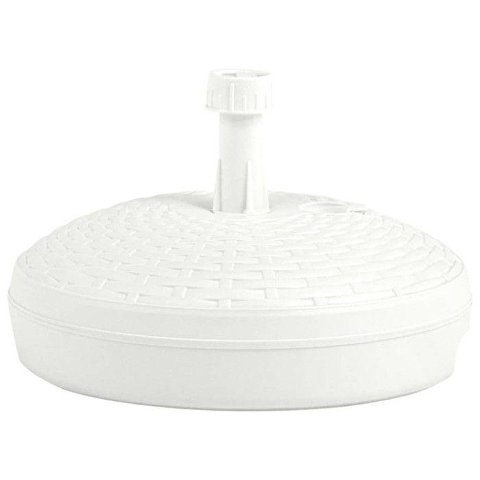 VidaXL Socle de parasol rempli de sable/d'eau 20 L Plastique rotin