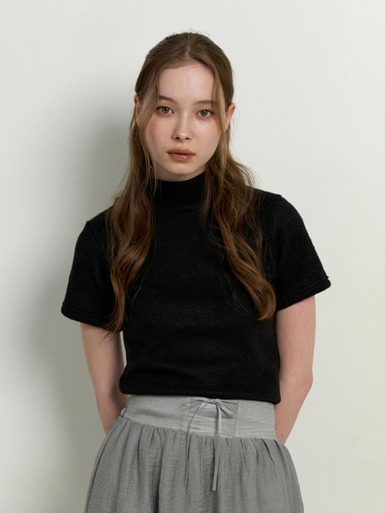 KINDABABY Warmer Turtleneck Top - Black