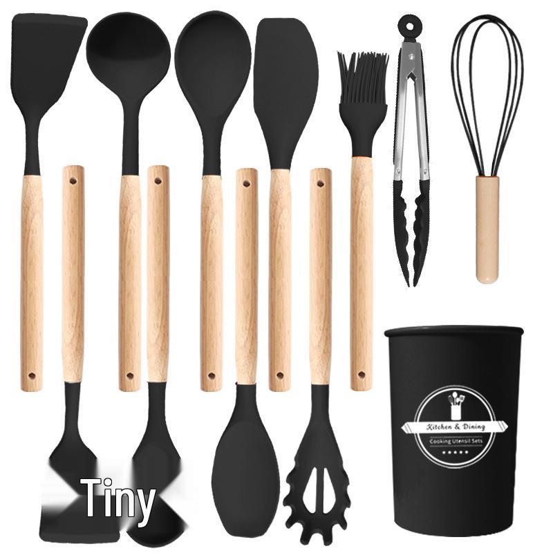 12-Piece Non-Stick Silicone Spatula and Ladle Set - Food-Grade Cookware