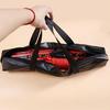 Leather Travel Bag Sex Love Bondage Restraints Game Kit Adult Toy Handcuffs Whip Rope Large Capacity