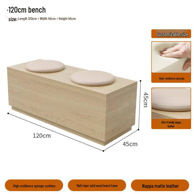 Wall-Mounted Sofa & Table Set for Milk Tea Shop with Natural Wood Style