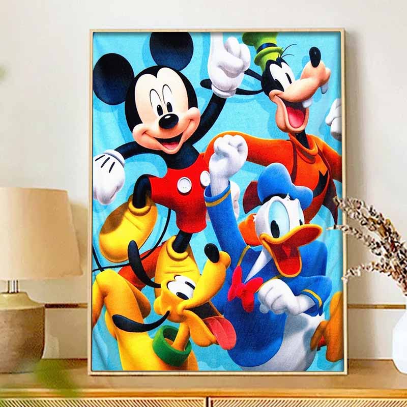 Disney 5D Diamond Painting Set DIY Mickey Friends Handmade Diamond Art Craft Decoration Home Decor
