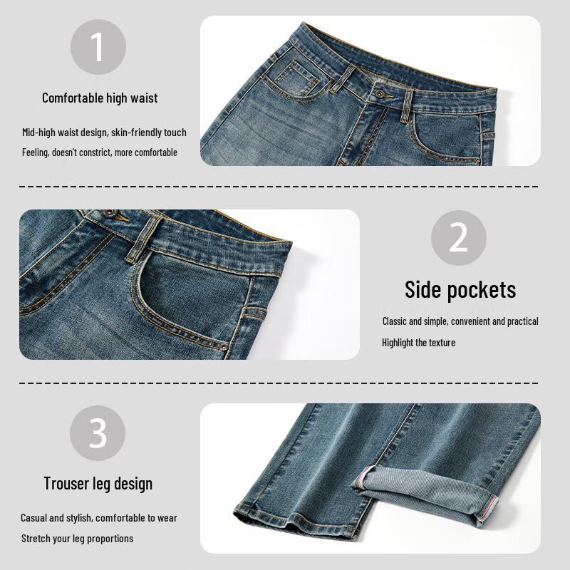 Shanshan Men's Loose Fit Straight-Leg Jeans
