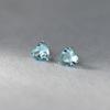 925 Sterling Silver Heart Zircon Piercing Stud Earrings Wedding Luxury Elegant Jewelry For Woman Wholesale Accessories