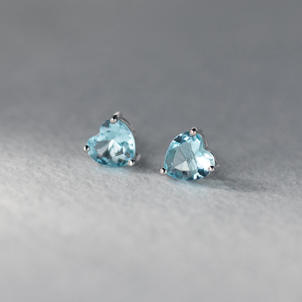 925 Sterling Silver Heart Zircon Piercing Stud Earrings Wedding Luxury Elegant Jewelry For Woman Wholesale Accessories