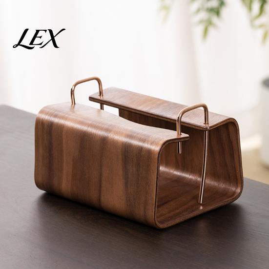 Bathroom Tissue Case Wooden Holder, Rectangular Decorative Paper Napkin Dispenser, Box Holder Organizer, for Office Desk Home Decor Reusable