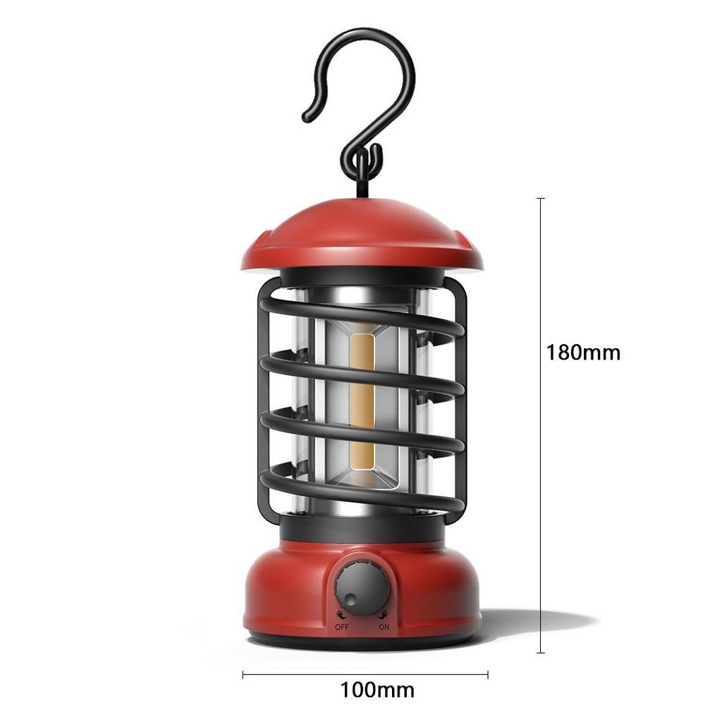 Rechargeable Retro Camping Light: Outdoor Hanging, Handheld Tent Illumination