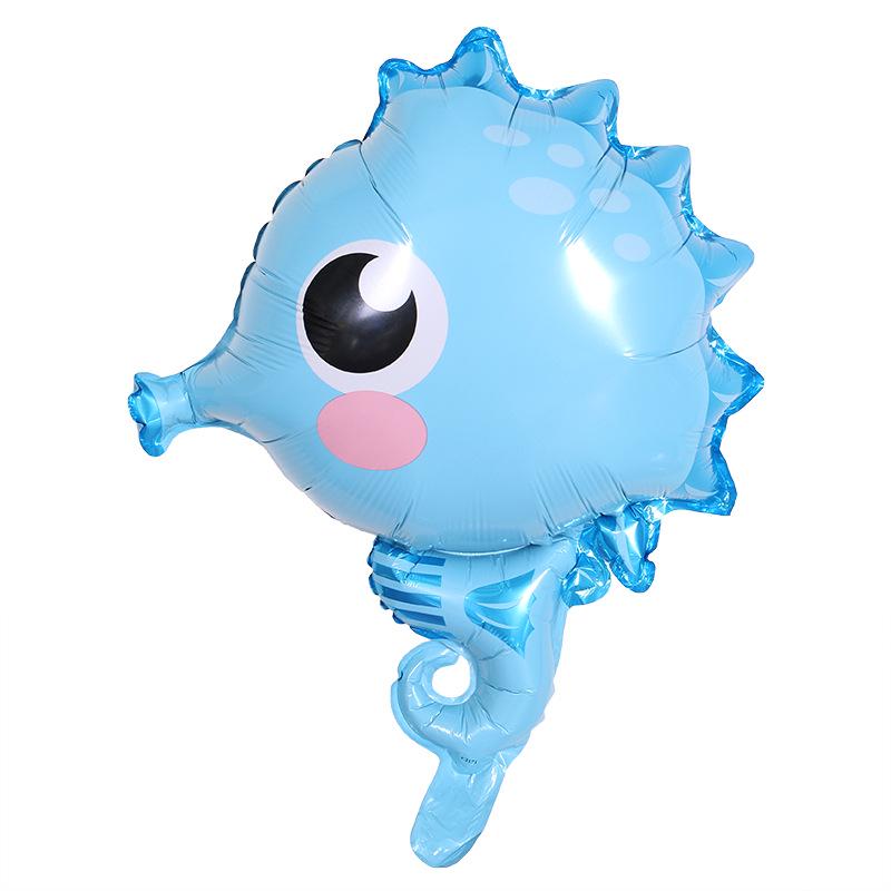 Adorable Marine Animal Foil Balloons: Seahorse, Crab, Octopus, Starfish - Perfect for Parties