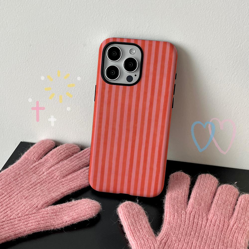 Simple Colorful Stripe Art Design Phone Case Film shell For iPhone 17 16e 16 15 14 13 12 11 Pro Max Plus XS