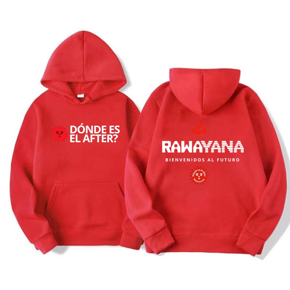 Rawayana Album Tour Vintage Hoodie Herren Damen Mode Übergroß Locker Kapuzenpullover