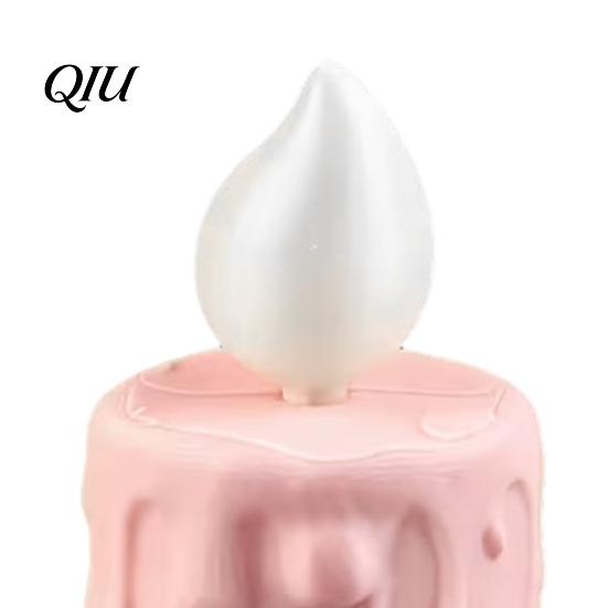 Dripping Wax Candle Decoration 3D Printing Ornament, Liquid Texture Sculpture with Melting Night Light Movable Joints, Adjustable Sitting Posture