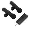 Wireless Lavalier Lapel Microphone 1 for 2 3.5mm Automatic Noise Reduction Clip On Mic for