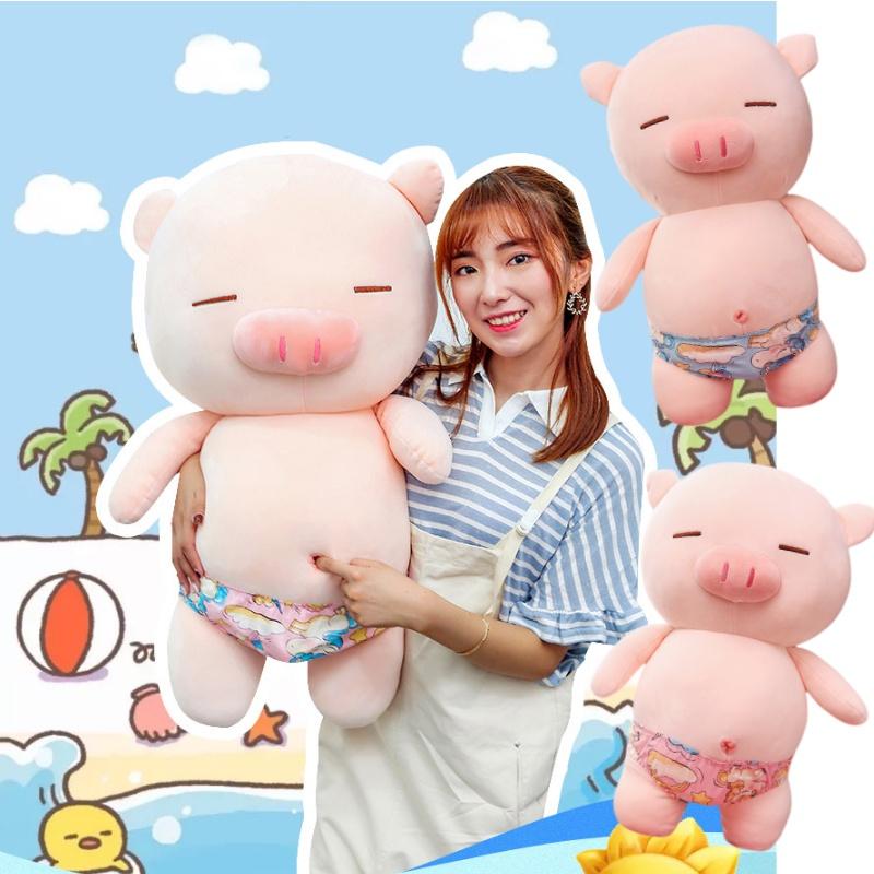 Soft And Squishy Plush Pig Toy Perfect Beach Companion For Girls Funny Gift Idea