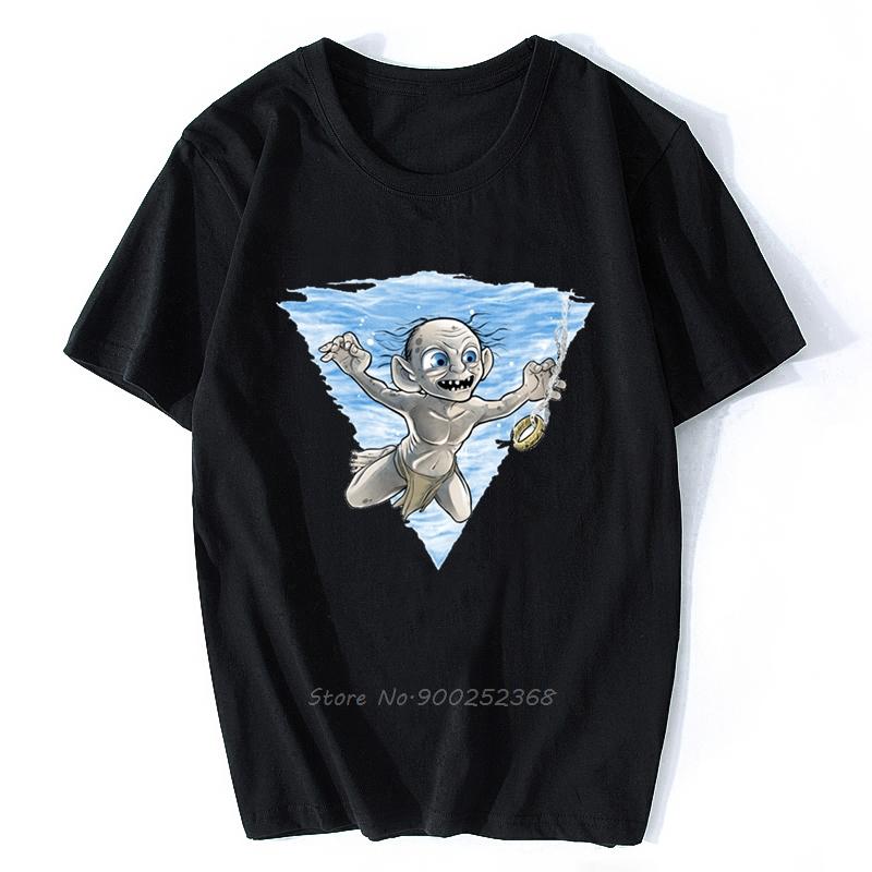 Hip Hop Herren T-Shirts Gollum Mein Schatz Fantastisches Kunstwerk Gedruckt Street Guys Tees Streetwear T-Shirt