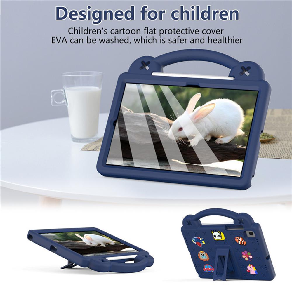 Cartoon Kids Case for Samsung Galaxy Tab S7 S8 S9 S11 A9 A11 Plus S6 A7 S10 Lite Tablet Cover Shockproof Strap With A Bracket
