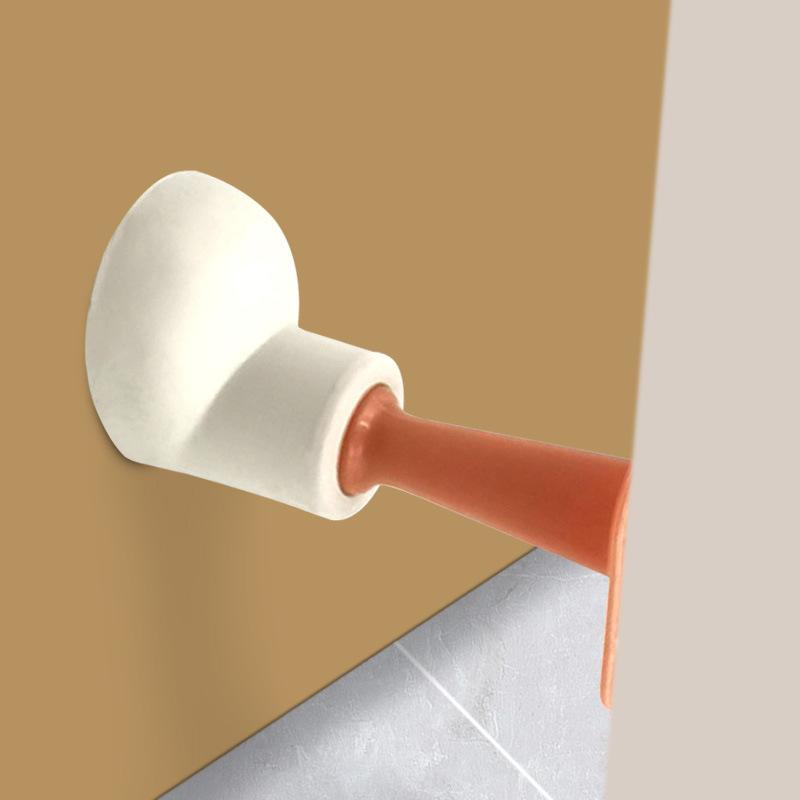 Silicone door suction non-punching anti-collision door stop door stopper small feet round head shoe door touch silent suction door stopper