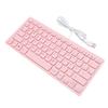 Small Wired Keyboard Roseate Quiet USB 78 Keys Computer Keyboard with Anti Slip Foot Pads for Gaming Working German