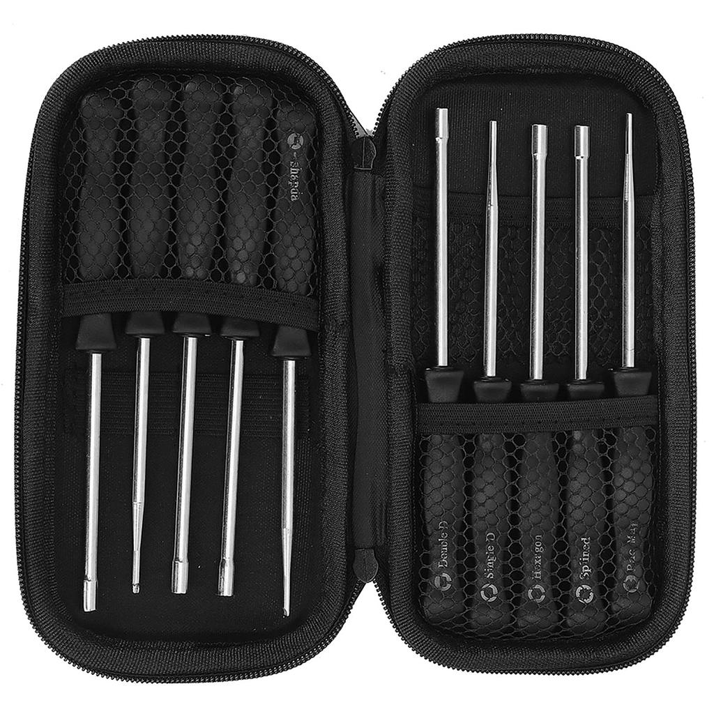 Bigking Carburetor Carburetor Adjustment Tool Stainless Steel Engineering Plastic with Storage Suitable for Most Small Engines Driver, 10-Piece Kit, +