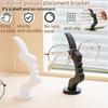 1-4pc Artistic Curved Eyeglass Holder Stand Unique Human Profile Eyeglass Holder Fun Storage Minimalist Desk Line Decor Ornament