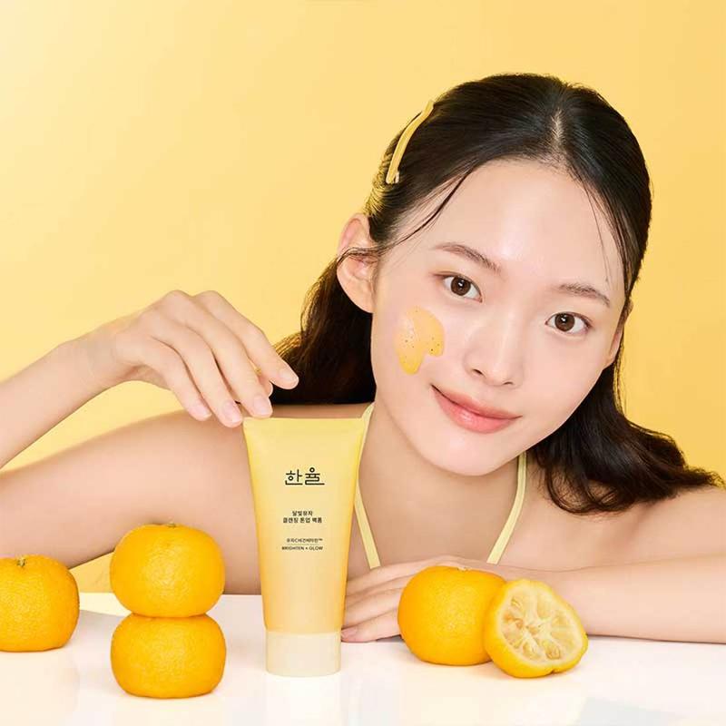Hanyul Yuja Cleansing Tone Up Pack Foam 120ml