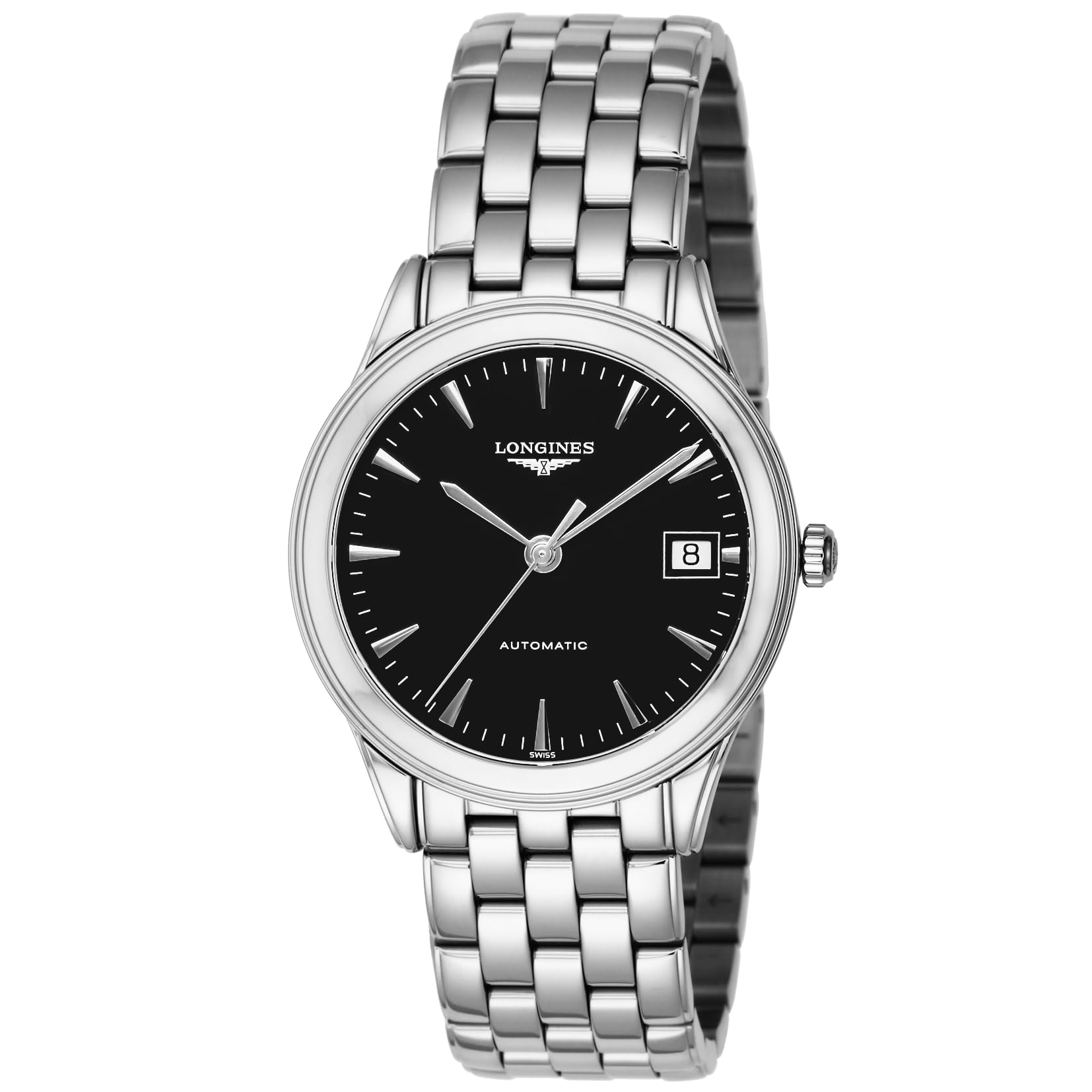 

Watch FLAGSHIP Flagship Automatic Winding Waterproof for Daily Use Sapphire Glass Black Dial Stainless Steel Silver [Longines] Men s L4.774.4.52.6 чорний