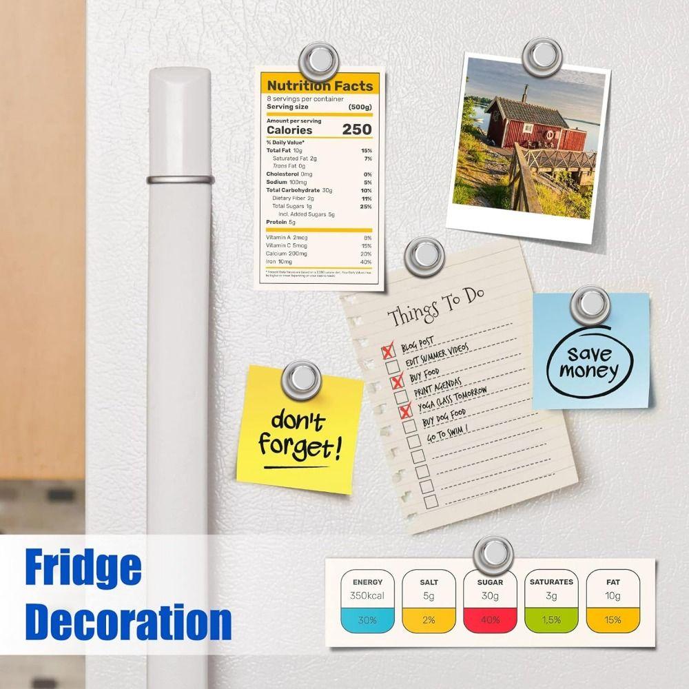 10Pcs Powerful Whiteboard Magnets Sturdy Small Neodymium Magnets Magnetic Push Pins  School