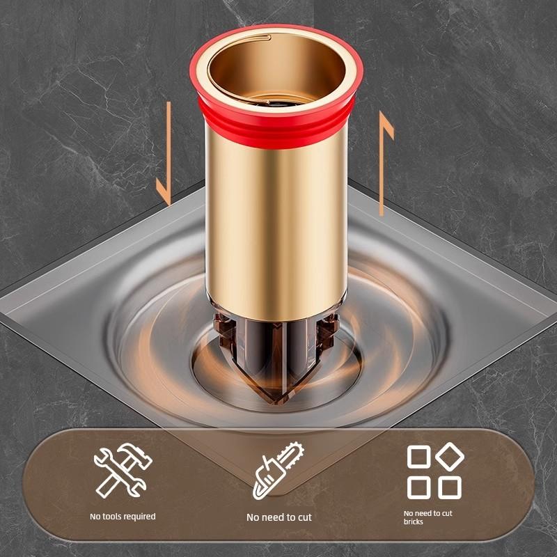 Magnetic Suction Fault Floor Drain Extension Pipe Toilet Sewer Dislocation Long Inner Core Insect-Proof Odor Preventer Neutral