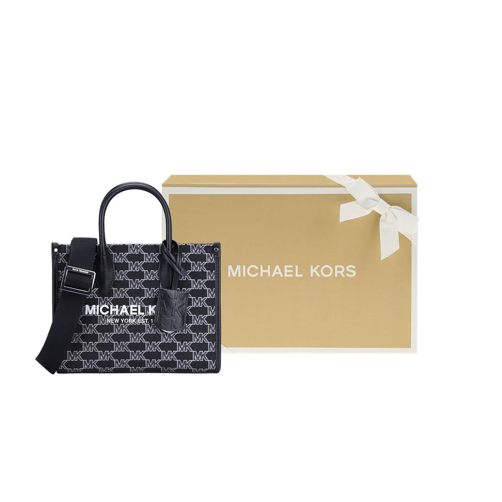 New MICHAEL KORS Mirella Artificial Leather Crossbody Bag, Handbag Trumpets Women's Black/Silver 35F2S7ZC5I-987