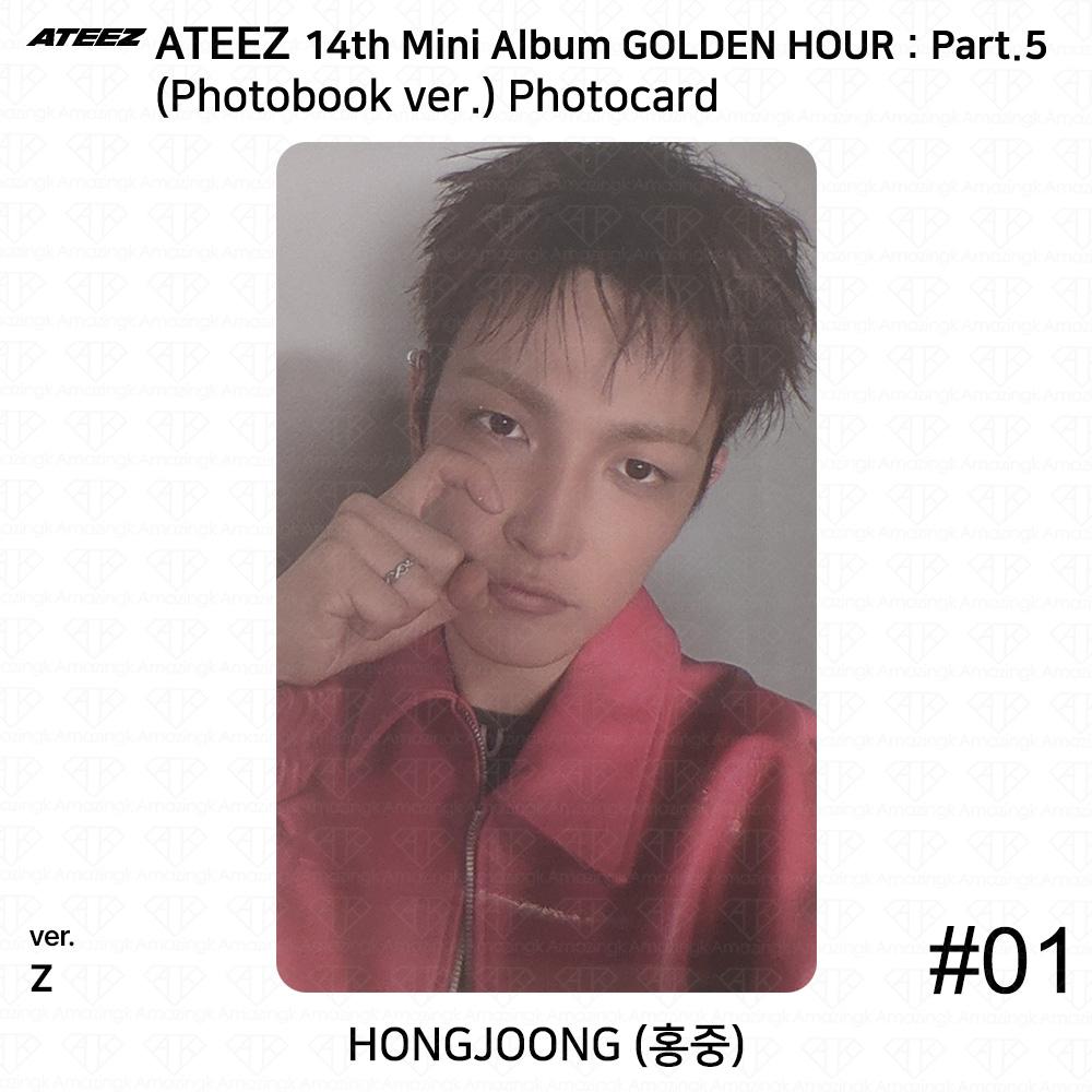 ATEEZ 14th Mini Album Golden Hour Part.5 Photobook ver. Photocard Z VER