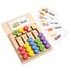 Letter Spelling Learning Board + 12 Double-Sided Word Cards (Total of 24 Words) | Educational Toy for English Phonics Introduction