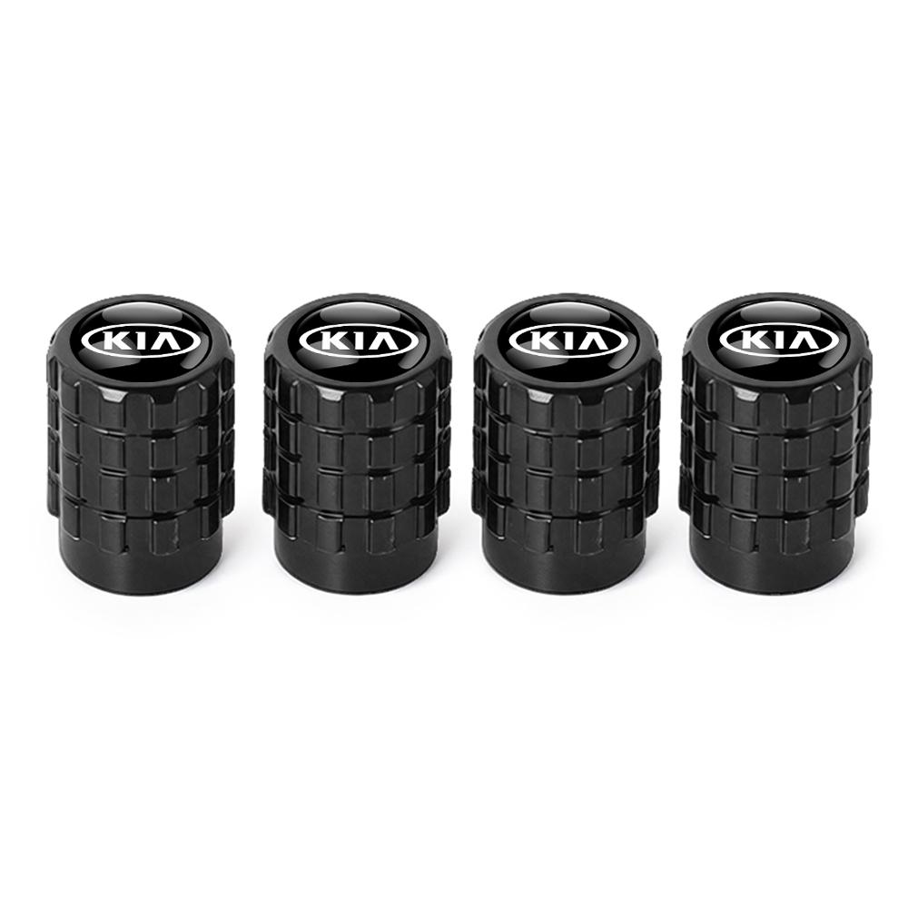 AAKM8 4Pc Car Wheel Tire Valve Cap Stem Cover Auto Accessories For Kia Sportage Rio Soul Picanto Forte Cadenza K1 K2 K3 K4 K5 K6 K7 K9