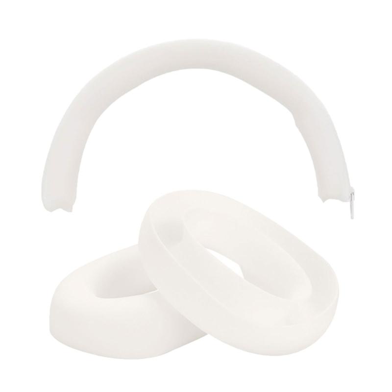 Capa de Almofada de Ouvido de Silicone Macia Flexível Estojo com Manga para Arco de Cabeça para Headset Dedicado Proteção Contra Óleo