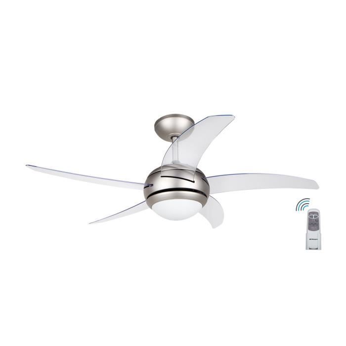 Ventilateur De Plafond - Orbegozo - CP 54132 - 112 Cm - 5 Pales Transparentes - Télécommande