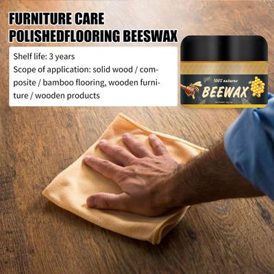   Canned Wooden Furniture Cleaner Polishing Wax Home Furniture Care Waterproof Polishing Beeswax For Floor, Table, Chair, Cabinet