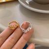 Korean Style Love Letter Open Index Finger Ring: Women's Light Luxury, Stackable, Versatile Fashion Accessory