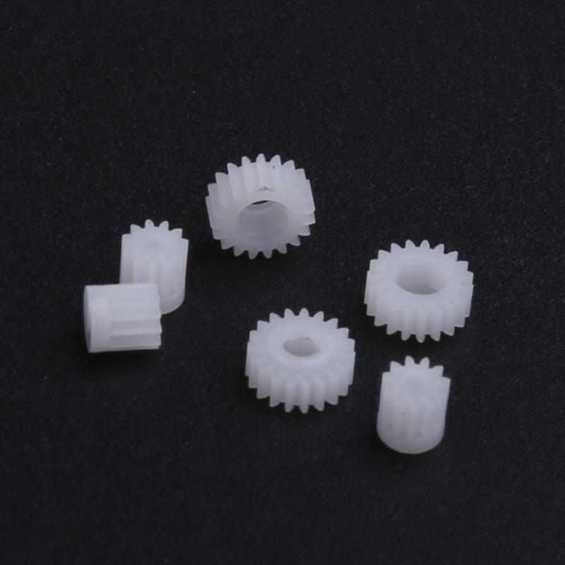 20 Pcs Motor Gears for Model Car Replacement Motor Gear for SCX24 90081 Car Toy Kit RC Crawler Car Replacement
