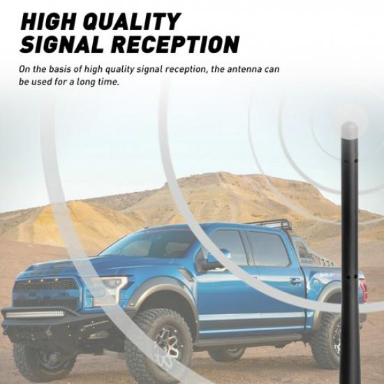 7" Short Rubber Antenna Mast Radio AM/FM Black for RAM 1500 2500 3500 11- H