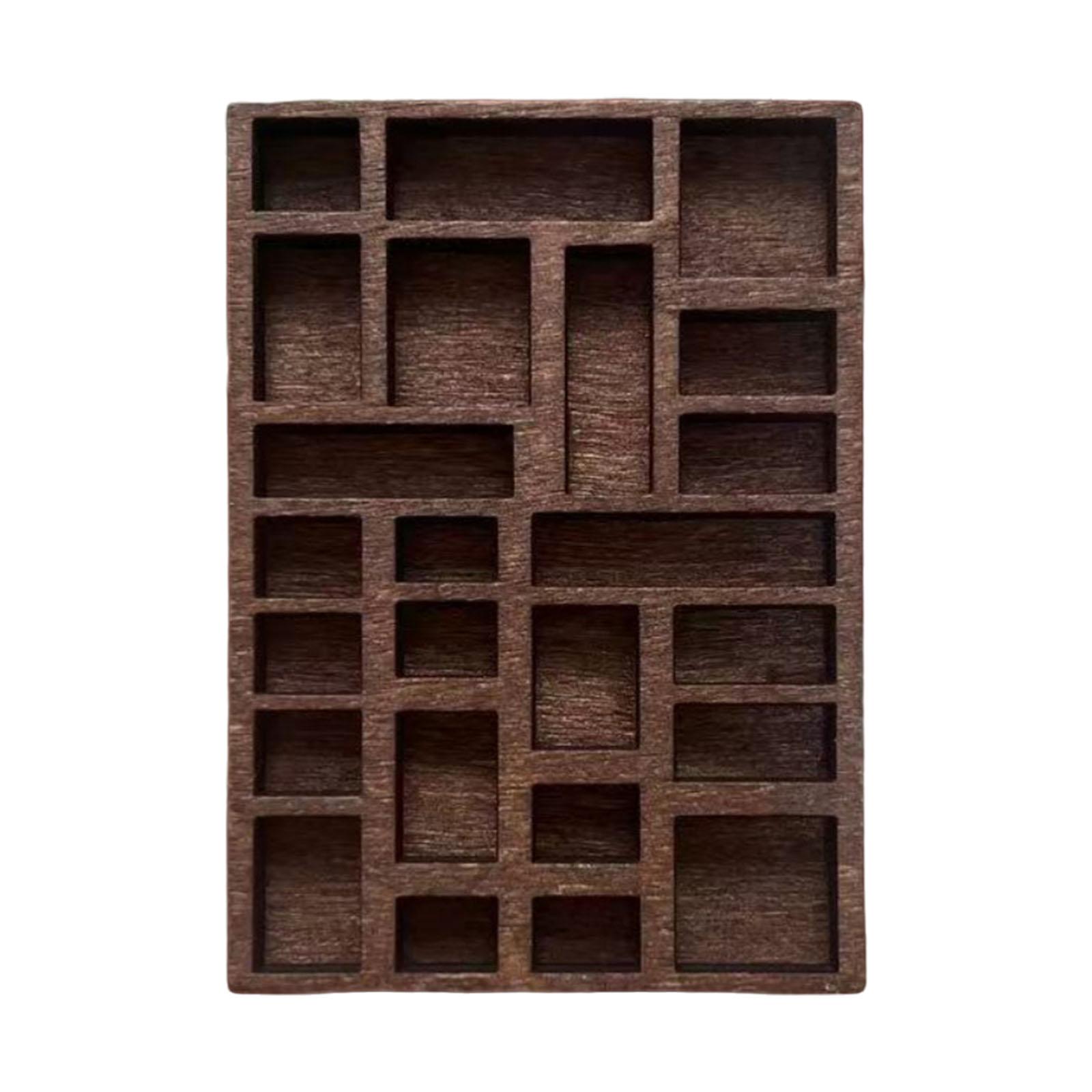 

Миниатюрная полка для безделушек, карманный деревянный хрустальный ящик, держатель для украшений для мужчин и женщин, полка для туалетного столика S