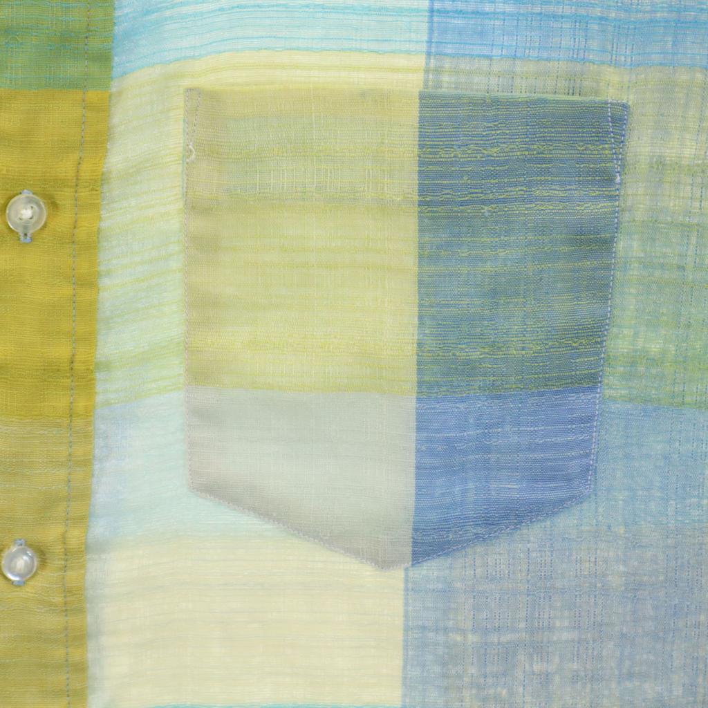 TOWNCRAFT 70s Vintage Check Pattern Short Sleeve Button Down Shirt Men's Used