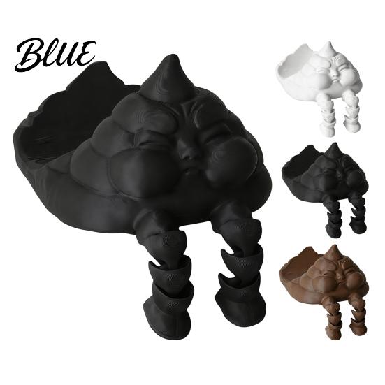 Black And Brown Paper Holder Funny Poop Towel Holder Creative 3D Printed Roll Practical Bathroom Storage Stand Stable Base Decorative Dispenser for