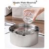 304 Stainless Steel Anti-Slip Floating Pet Bowl – Spill-Proof Food & Water Feeder with Heavy Duty Design for Dogs