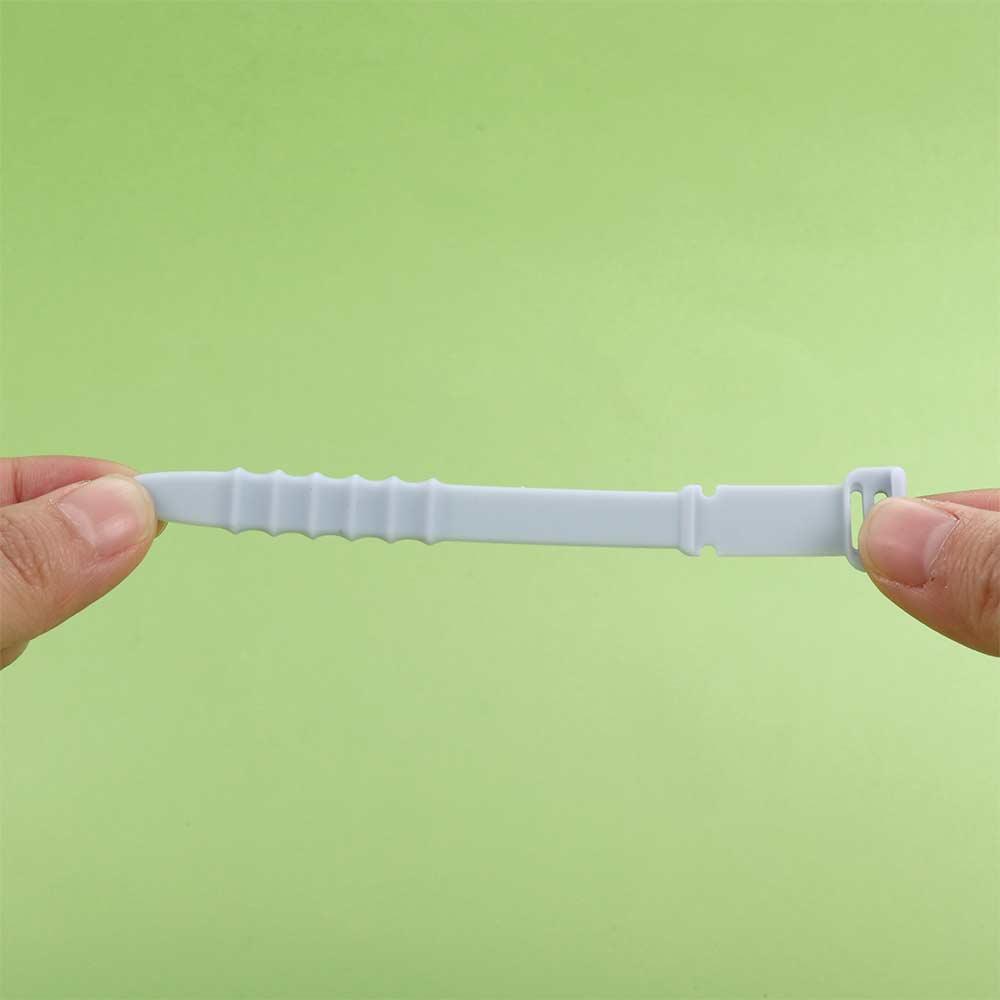 Office Desk Elastic Reusable Home Zip Ties Wire Management Clip Straps Cable Organizer